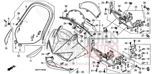 PANNEAU SUPERIEUR XL1000VA7 de 2007